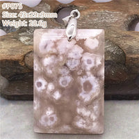 Natural Cherry Agate Crystal Pendant Jewelry For Women Lady Men Healing Love Luck Gift Water Drop Beads Silver Gemstone AAAAA - CRYSTALOIL