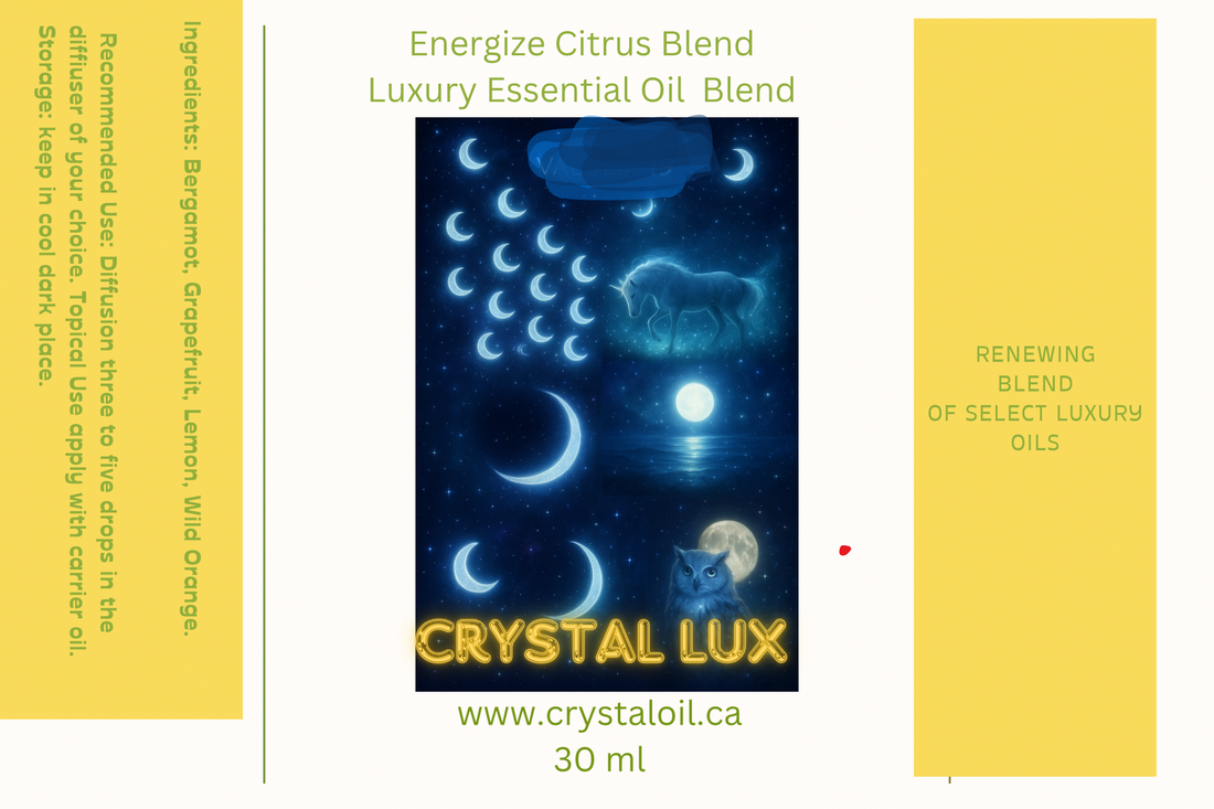 Energize citrus, luxury essential oil blends