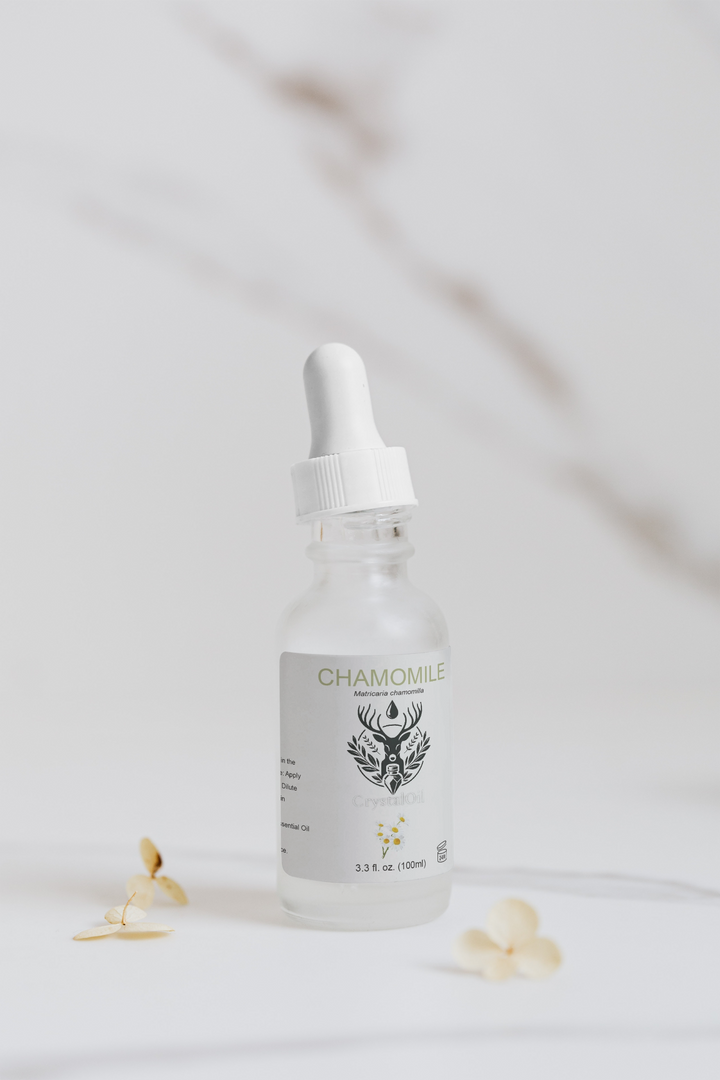 Luxury Chamomile Essential Oil - Indulge in Sophistication with Premium Big Bottles - CRYSTALOIL