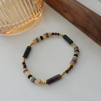 Natural Stone Pearl Necklace For Women Vintage Twin - CRYSTALOIL