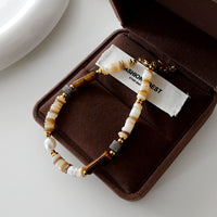 Natural Stone Pearl Necklace For Women Vintage Twin - CRYSTALOIL