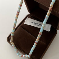 Natural Stone Pearl Necklace For Women Vintage Twin - CRYSTALOIL