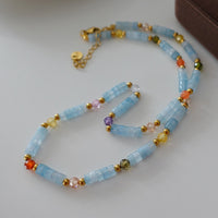 Natural Stone Pearl Necklace For Women Vintage Twin - CRYSTALOIL
