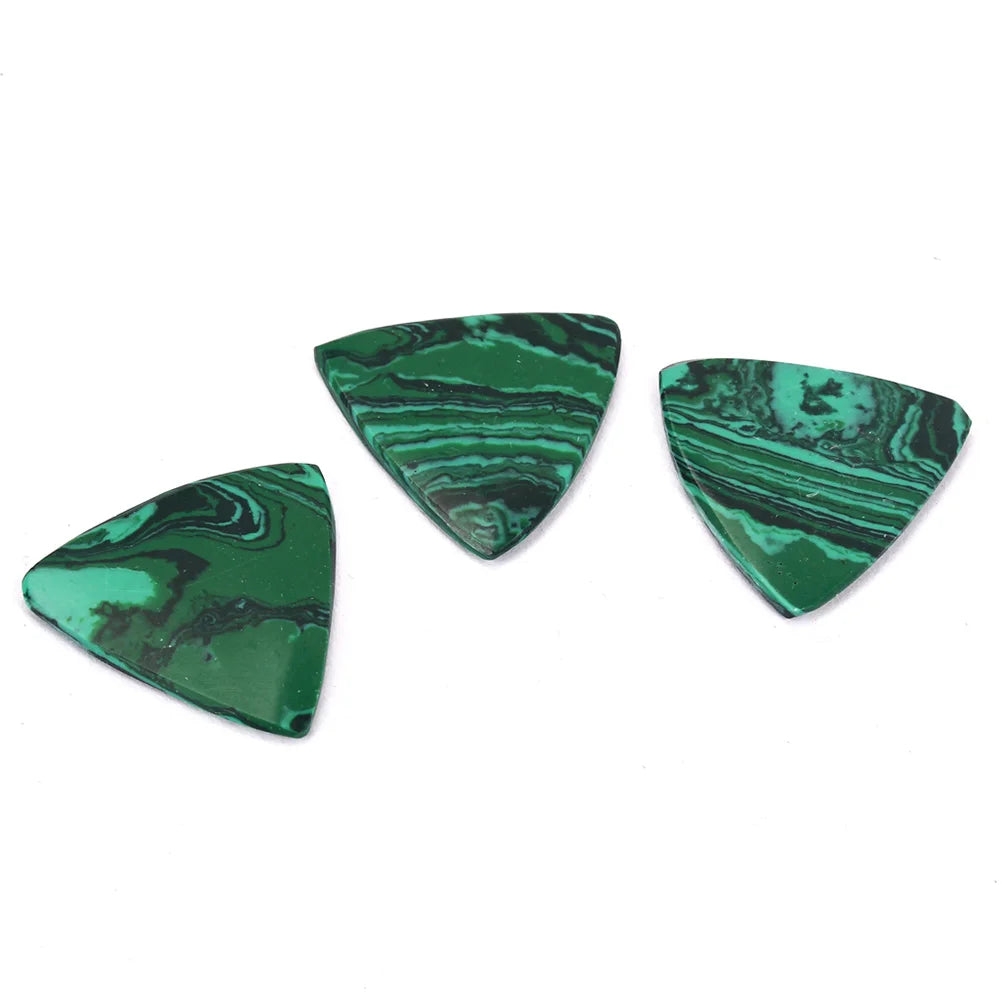 3pcs Guitar Picks 28*26*2mm Natural Stone Guitar Finger Pick Natural Crystal stone