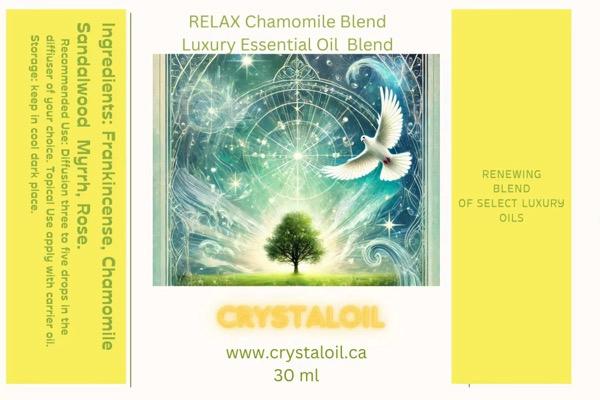 Relax Chamomile luxury blend of essential oil - CRYSTALOIL