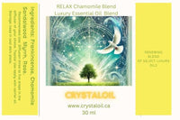 Relax Chamomile luxury blend of essential oil - CRYSTALOIL