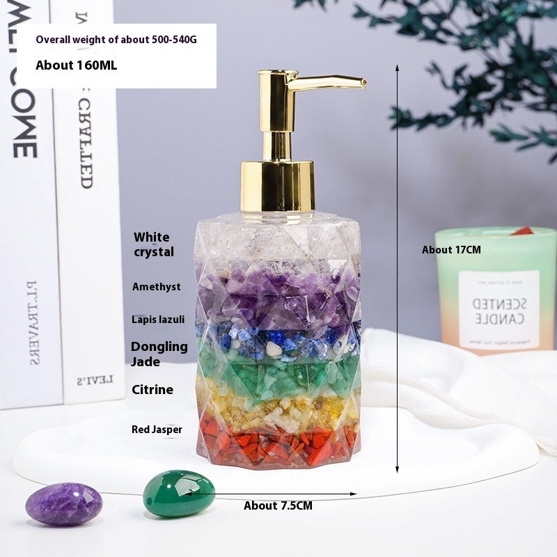 Natural Crystal Gravel Cosmetics Storage Bottle - CRYSTALOIL