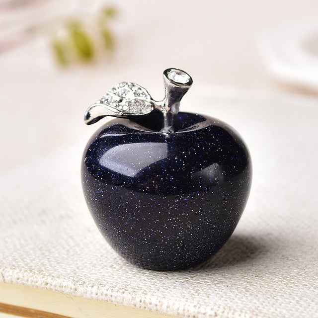 Natural Crystal Apple, Colorful Quartz Stone Opal decoration, - CRYSTALOIL