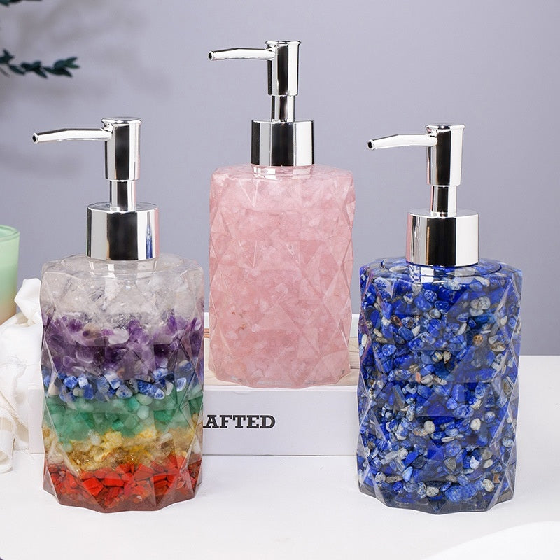 Natural Crystal Gravel Cosmetics Storage Bottle - CRYSTALOIL