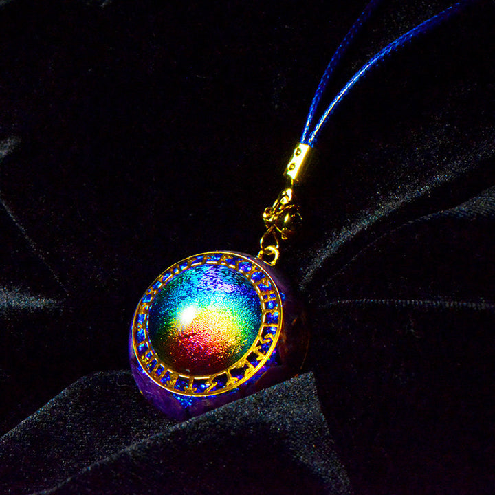 Fashion Rainbow Crystal Pendant Necklace - CRYSTALOIL