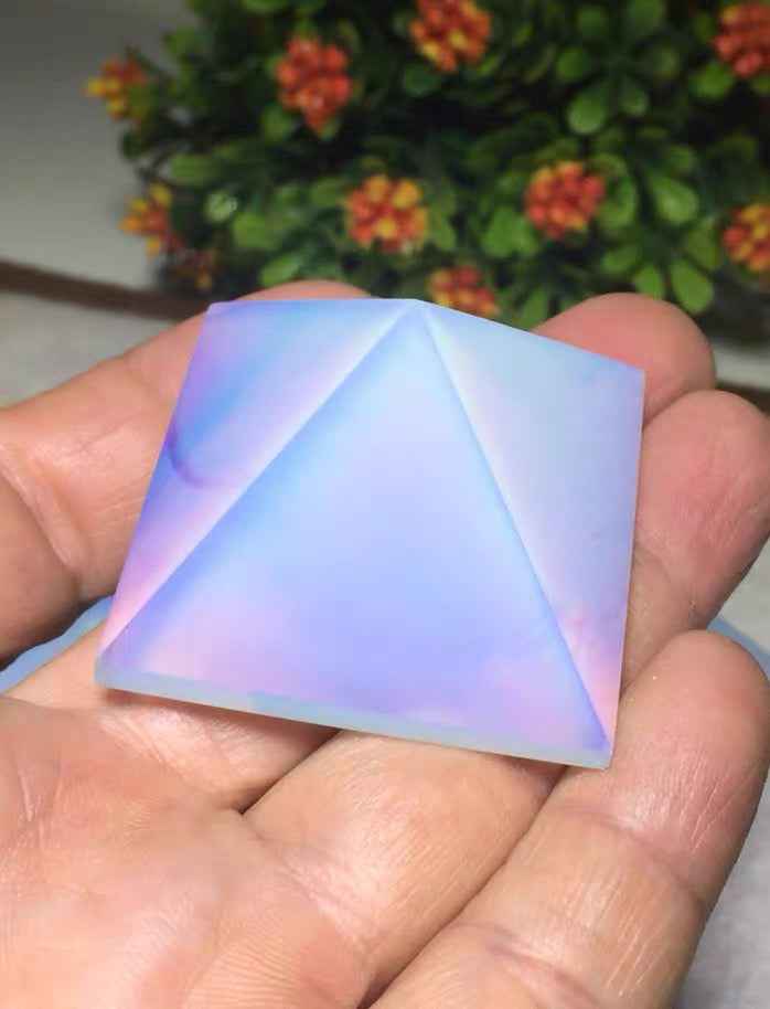 Rough Processed Crystal Opal Pyramid Ornament - CRYSTALOIL