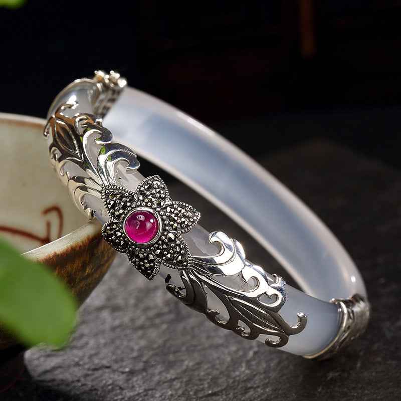 Sterling Silver Marksai Stone Inlay - CRYSTALOIL
