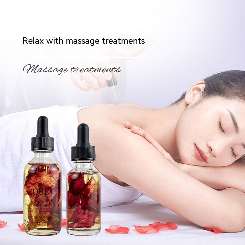 Dried Flower Massage Oil Rose Lavender Osmanthus massage oil - CRYSTALOIL