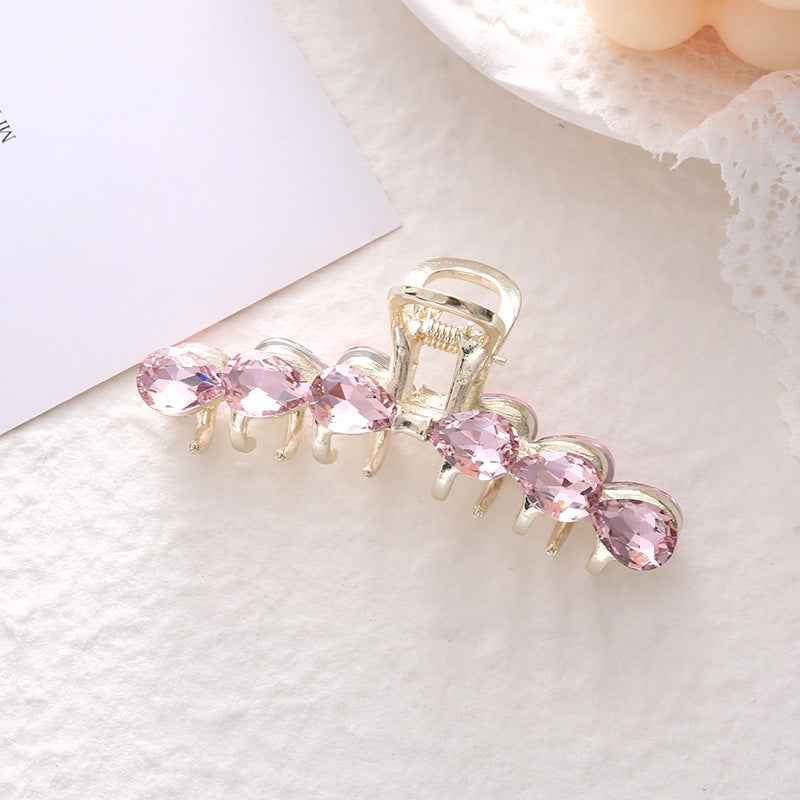 Light Luxury Medium Hair Clip, Female Crystal Elegant Fashion - CRYSTALOIL