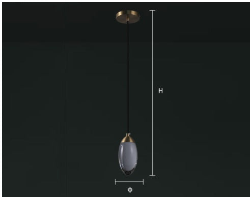 Postmodern All Copper Crystal Chandelier Bedroom - CRYSTALOIL