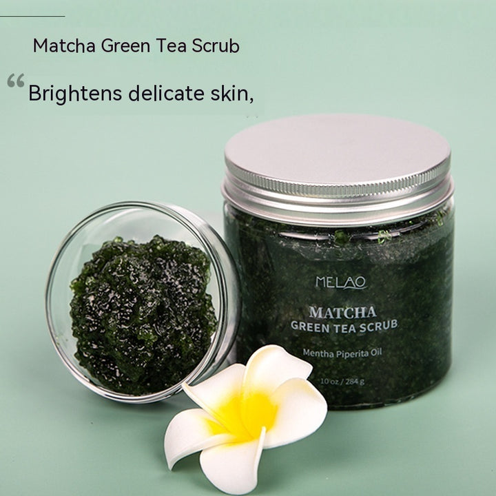 Green Tea Facial Scrub Exfoliating Sea Salt, offering a rejuvenating skincare - CRYSTALOIL