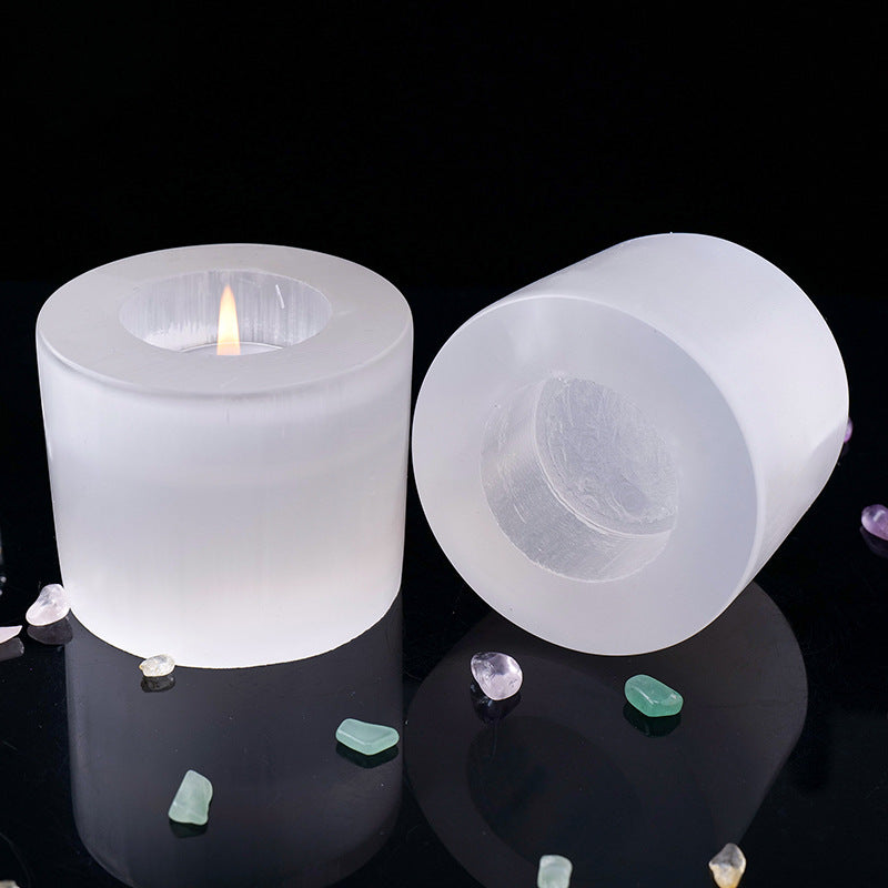 Natural Crystal Plaster Candlestick Ornaments - CRYSTALOIL