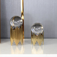 Light Luxury Crystal Ball Decoration Creative Metal Modern Living Room Entrance TV Cabinet Wine Cabinet - CRYSTALOIL