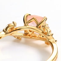 S925 Sterling Silver With Natural Crystal Ring - CRYSTALOIL