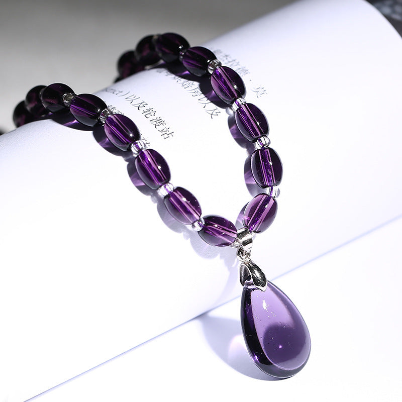 Women's Fashion Amethyst Necklace - CRYSTALOIL