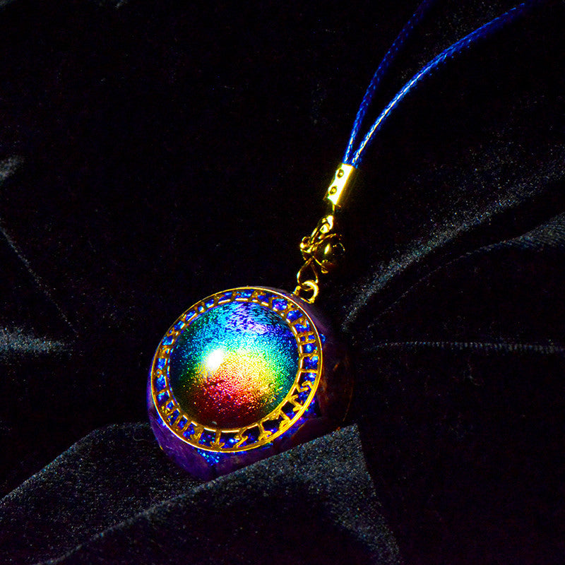 Fashion Rainbow Crystal Pendant Necklace - CRYSTALOIL