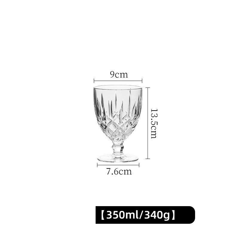 Vintage Luxury Crystal Goblet Wine Glass - CRYSTALOIL