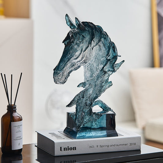 Horse Head Decoration Light Luxury High-end Crystal statue Wine Cabinet Decorations - CRYSTALOIL