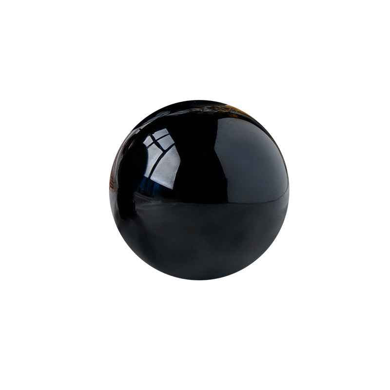 Natural Obsidian Crystal Ball ,  Discover the mystique of the cosmos with a natural obsidian crystal ball, - CRYSTALOIL
