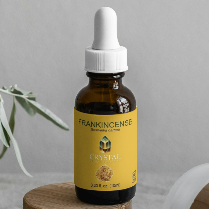Luxury Frankincense Essential Oils, Indulge in the calming and rejuvenating effects of Luxury Frankincense Essential Oil. With its rich, woody scent and subtle citrus undertones, this oil invites a sense of tranquility and spiritual connection. - CRYSTALOIL